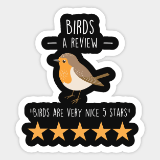 Bird Review Sticker